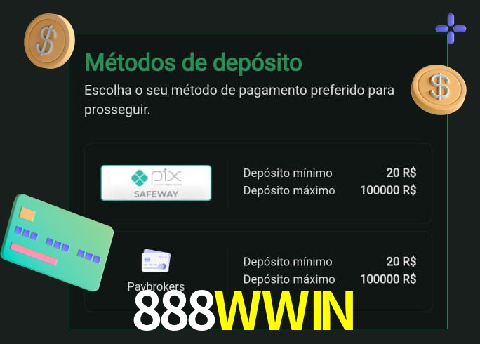 O cassino 888WWIN oferece uma grande variedade de métodos de pagamento